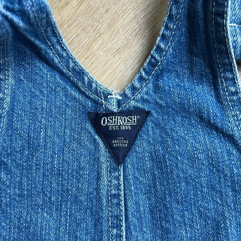 Oshkosh B'gosh Overalls Toddler 18 Months Denim Dinosaur 100% Cotton